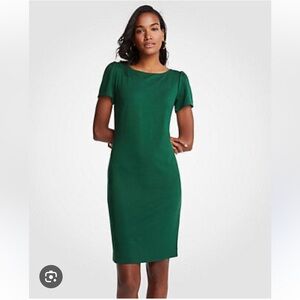 Ann Taylor Emerald Green Sheath Dress